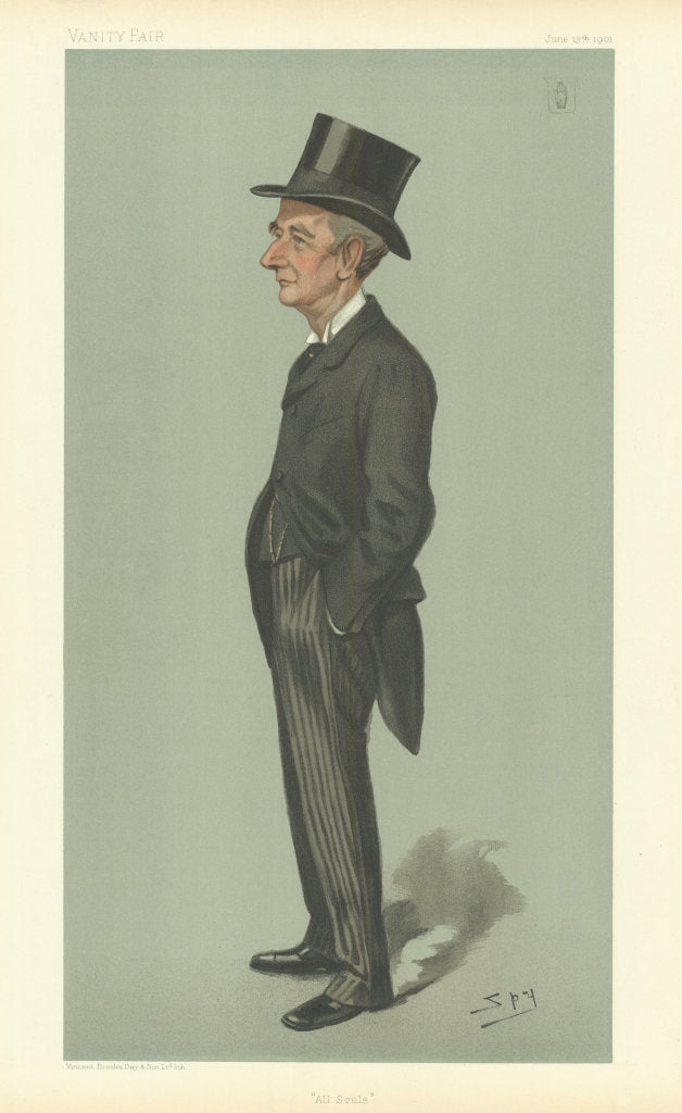 VANITY FAIR SPY CARTOON William Reynell Anson 'All Souls' Fellow, Oxford 1901